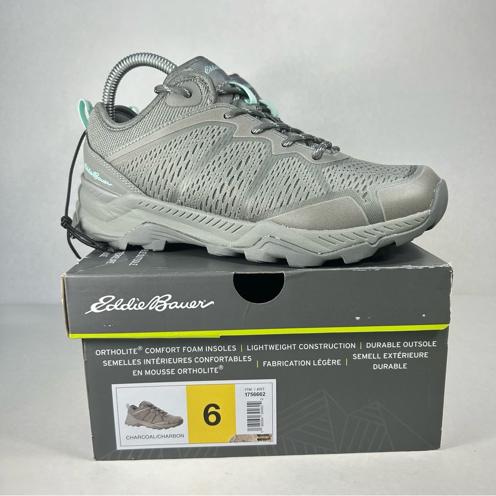 New Eddie Bauer Trail Hiking Shoe Ortholite Lightweight outdoor Sneaker; Women 6